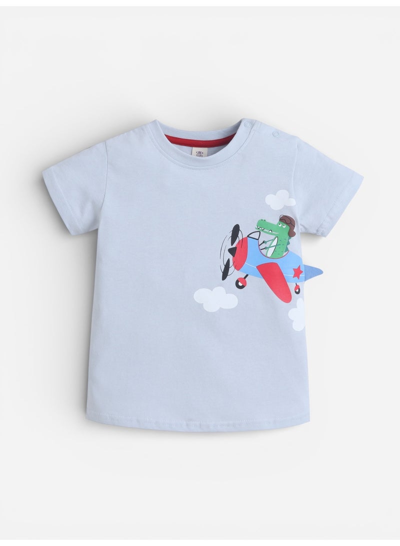 victor and jane Infant Boys’ 2-Piece Set – Aeroplane Graphic T-Shirt & Drawstring Shorts - Image 3